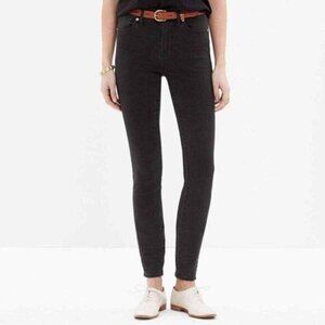 Madewell Washed Black High Riser Skinny Jeans